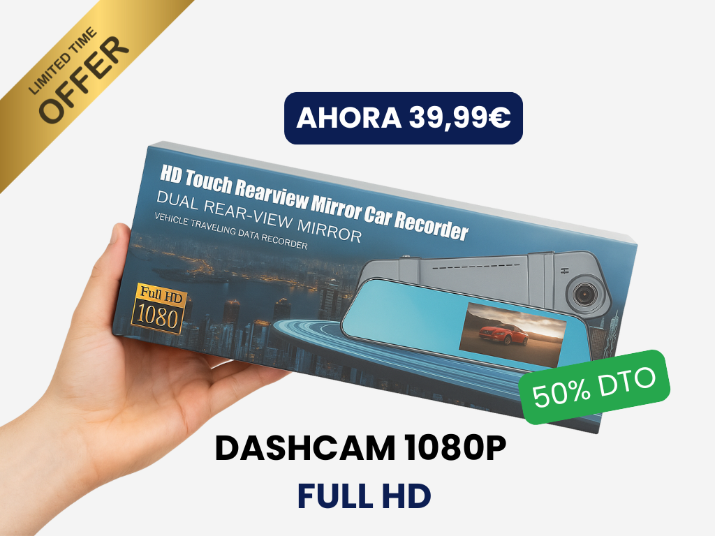 Dashcam con camara de marcha atras 1080p